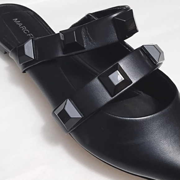 Marc Fisher Searli Slip-On Studded Mule Flat - Picture 3 of 9